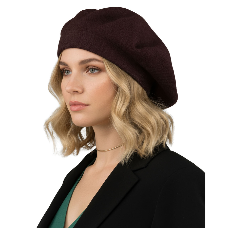 Dámska hnedá baretka – prirodzená elegancia s charakterom