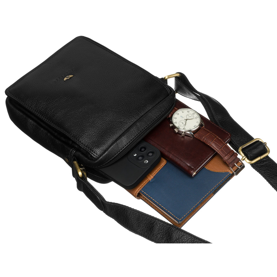 Leather bag PETERSON PTN 250586-NDM