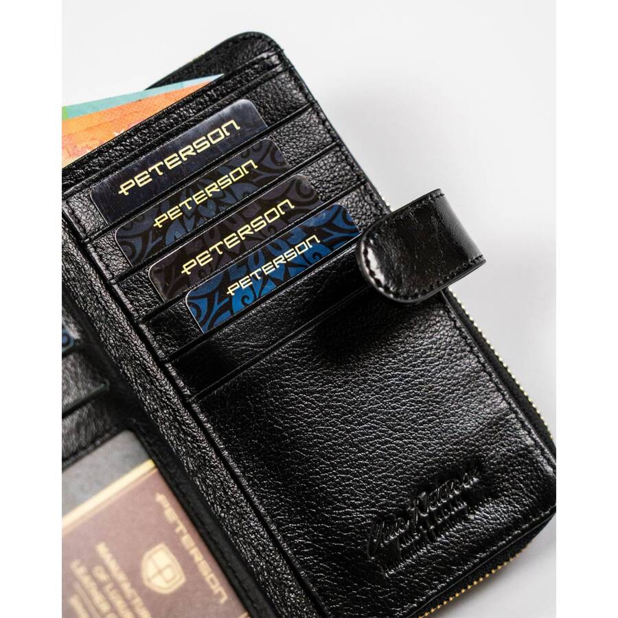 Leather wallet RFID PETERSON PTN PL-603