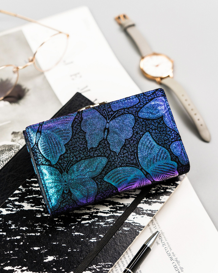 Leather wallet RFID PETERSON PTN 42108-ONBF