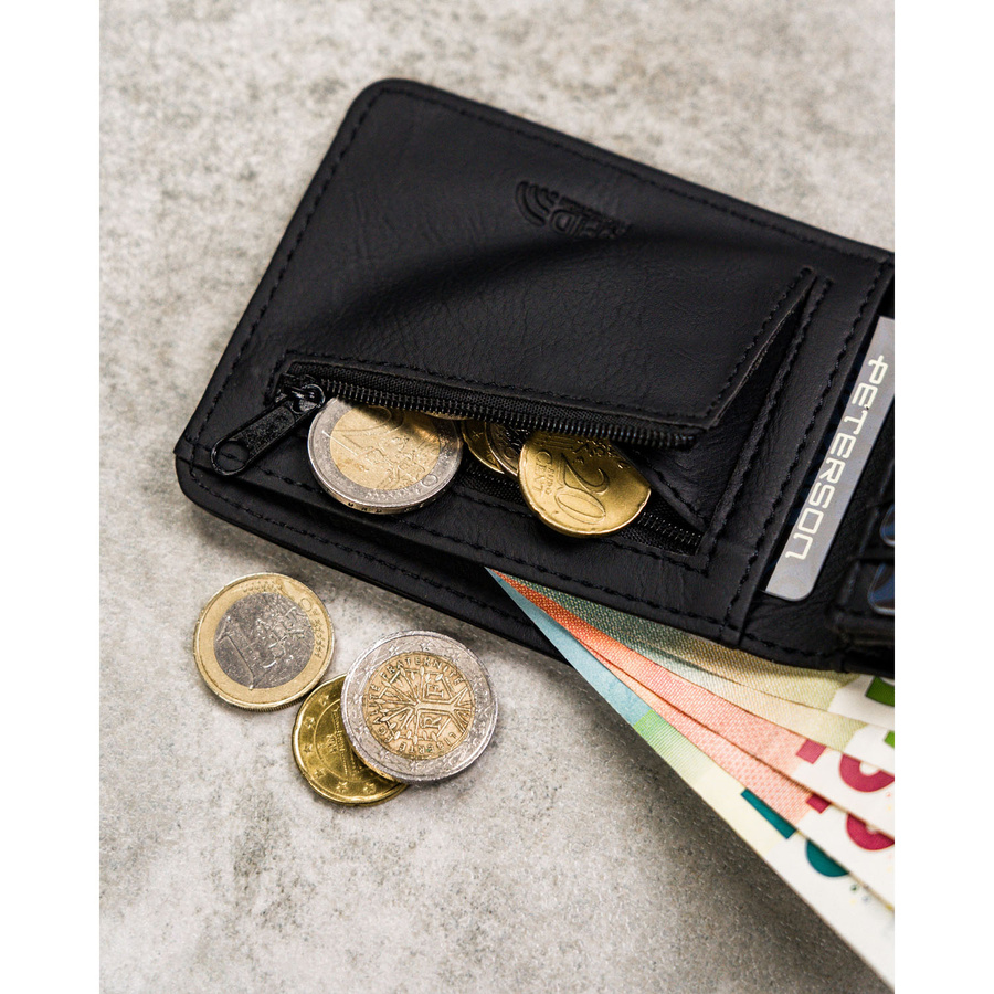Leatherette wallet RFID PETERSON PTN EH-05Z