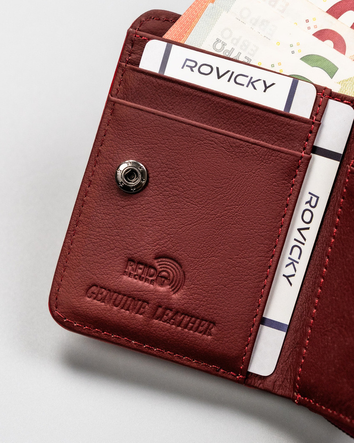 Leather & leatherette wallet RFID ROVICKY RPX-33-ML