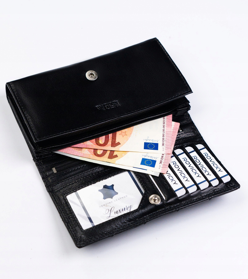 Leather wallet RFID ROVICKY R-RD-07-GCL-Q