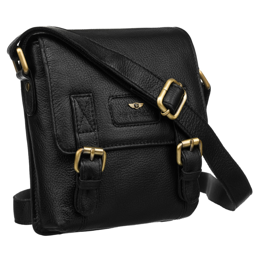 Leather bag PETERSON PTN 996-S-NDM