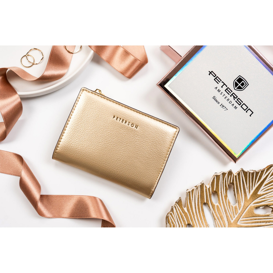 Leatherette wallet RFID PETERSON PTN 003-HRH