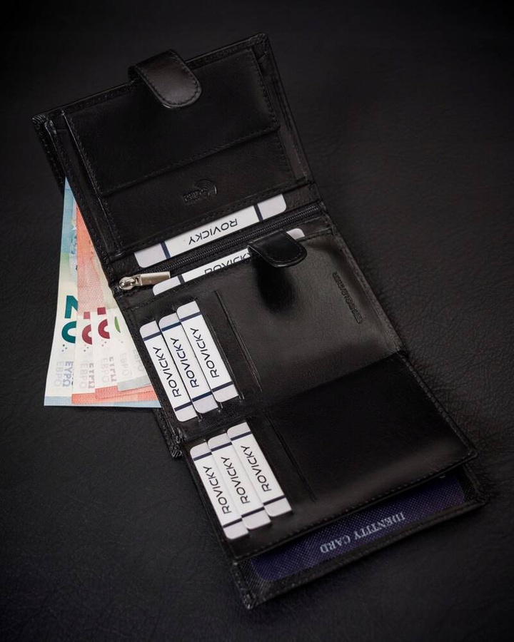 Leather wallet RFID ROVICKY RV-7680278-IL-L-BCA-