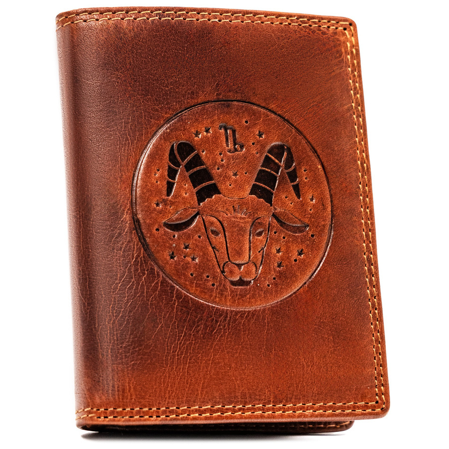 Leather wallet RFID PETERSON PTN N4-EBS