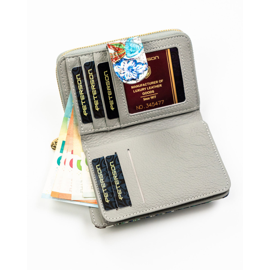 Leather wallet RFID PETERSON PTN PH31-LFL