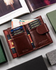 Leather's wallet RFID PETERSON PTN 70-BO
