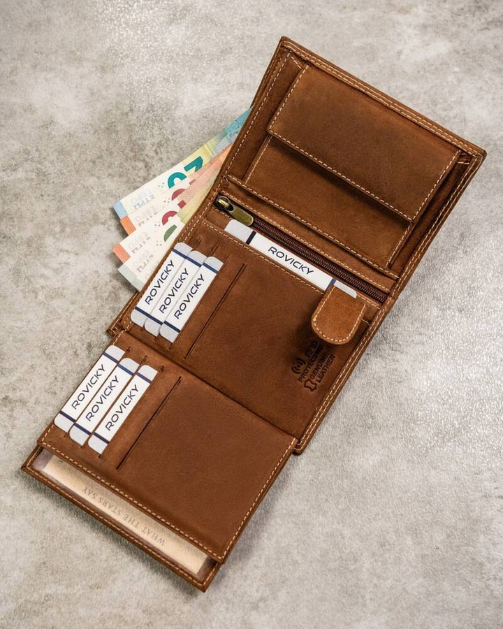 Leather wallet RFID ALWAYS WILD N4-CHM-CANC