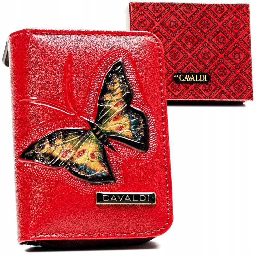 Leather & leatherette wallet RFID 4U CAVALDI PN33-BT