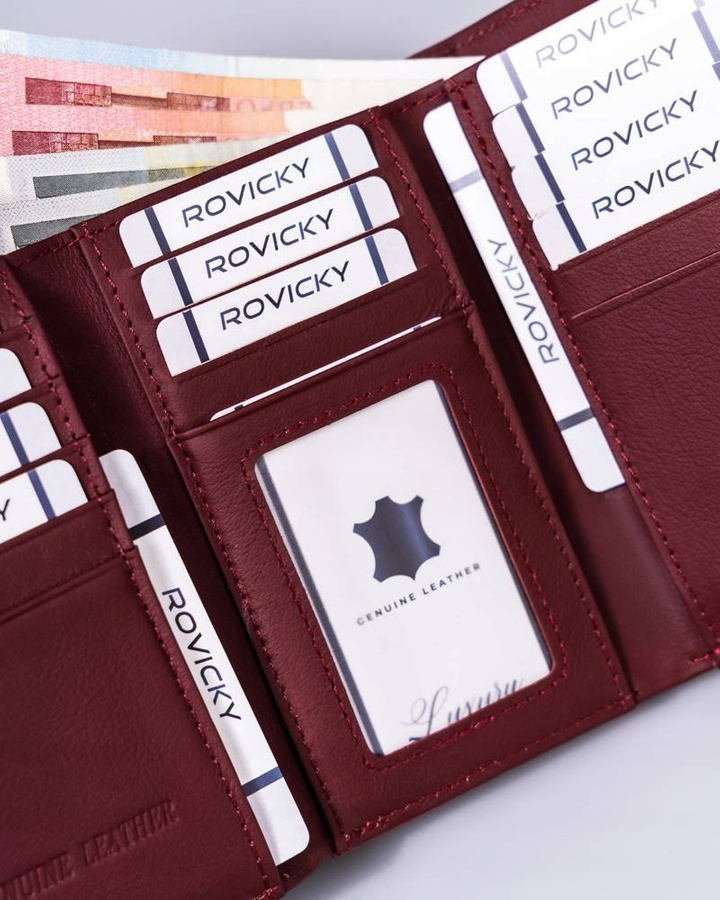 Leather & leatherette wallet RFID ROVICKY RPX-23-3