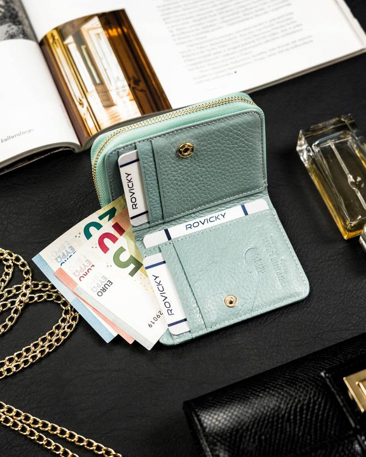 Leather wallet RFID LORENTI 5157-SH