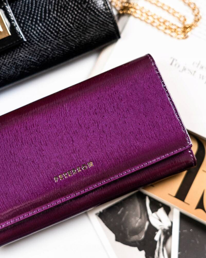 Leather wallet RFID PETERSON PTN 42122-SH