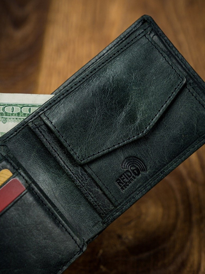 Niewielki portfel męski Buffalo Wild RFID zatrzask