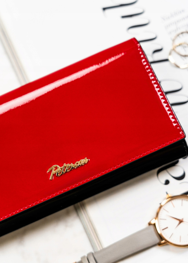 Leather wallet RFID PETERSON PTN 1N-411