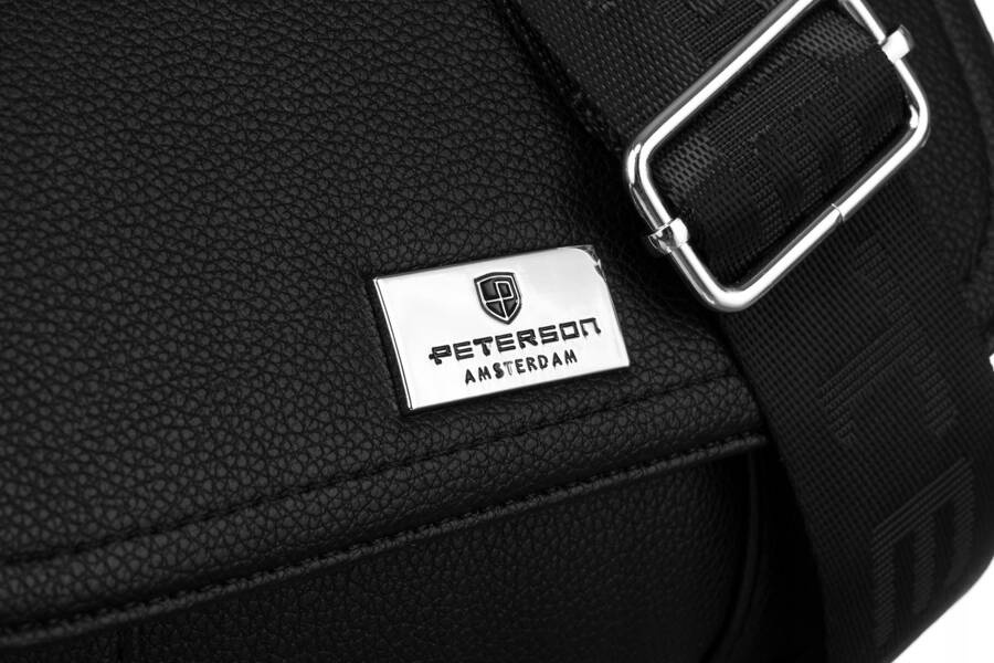 Leatherette bag PETERSON PTN 074-02