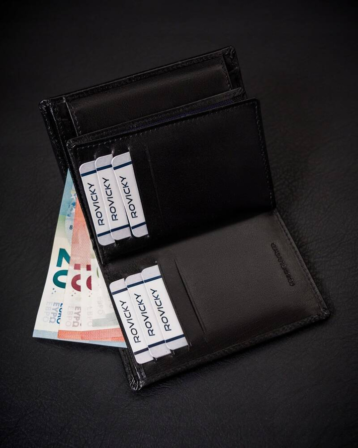 Leather wallet RFID ROVICKY RV-7680278-5-BCA-450
