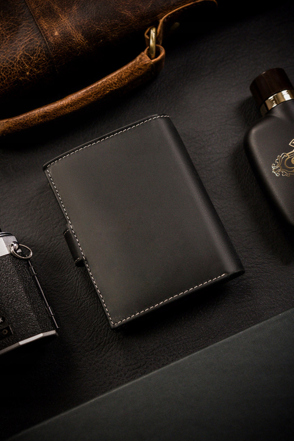 Leather wallet RFID BUFFALO WILD MR-04L-BAW-BL