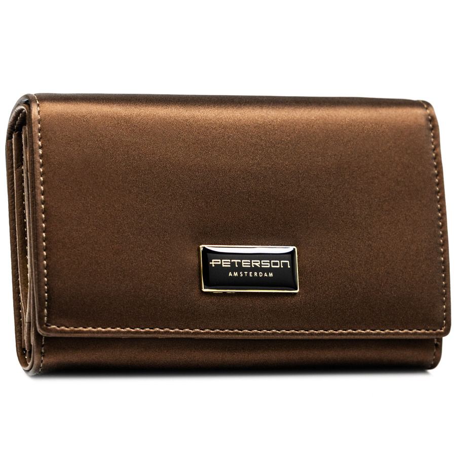 Leather and leatherette wallet RFID PETERSON PTN PS112-HNL