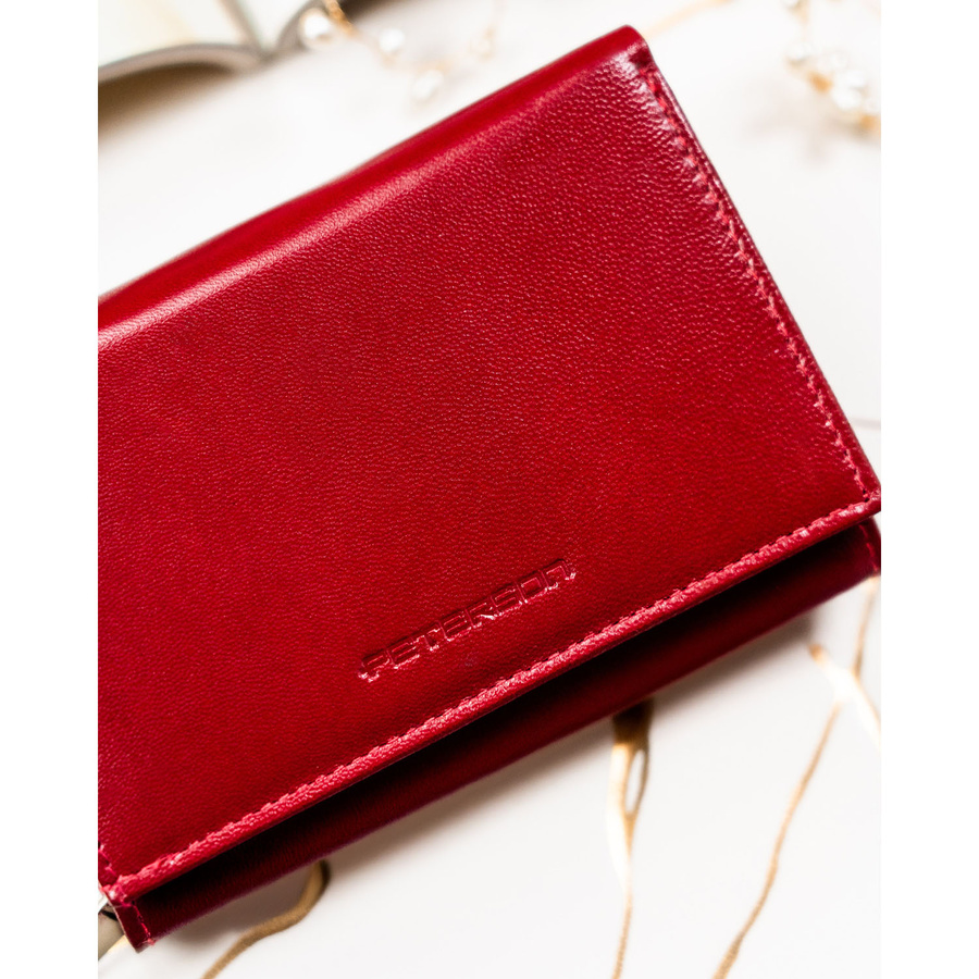 Leather wallet RFID PETERSON PTN RD-02-NGV