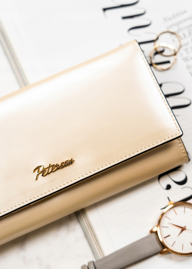 Leather wallet RFID PETERSON PTN 1N-409