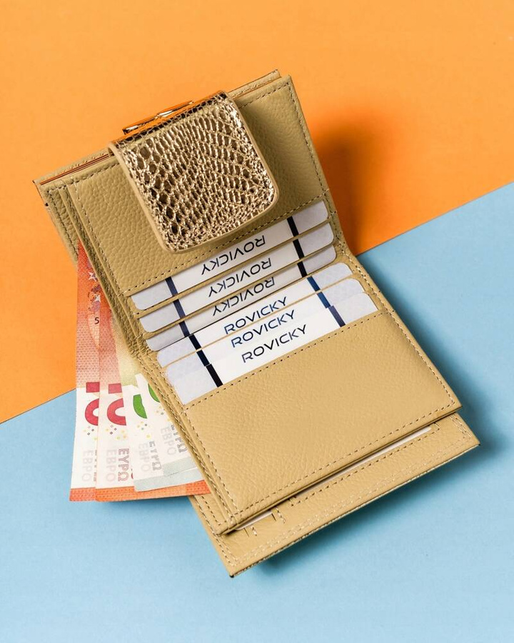 Leather wallet RFID LORENTI 42329-NB