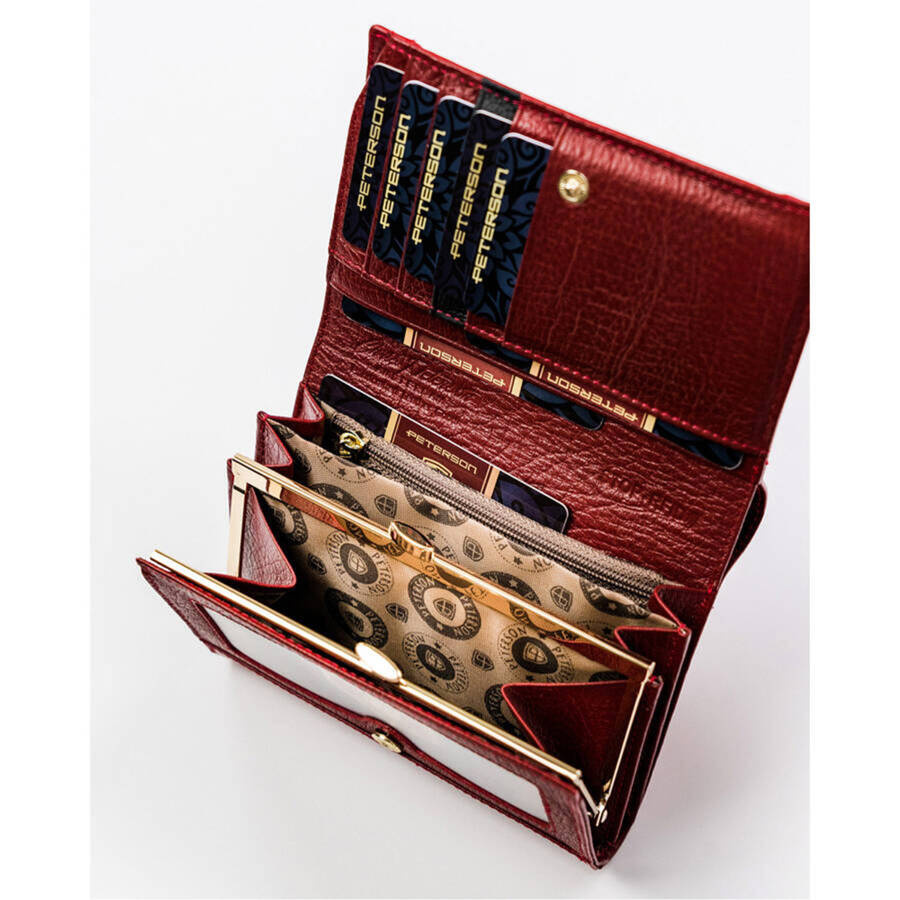 Leather women wallet PETERSON PTN PL-445