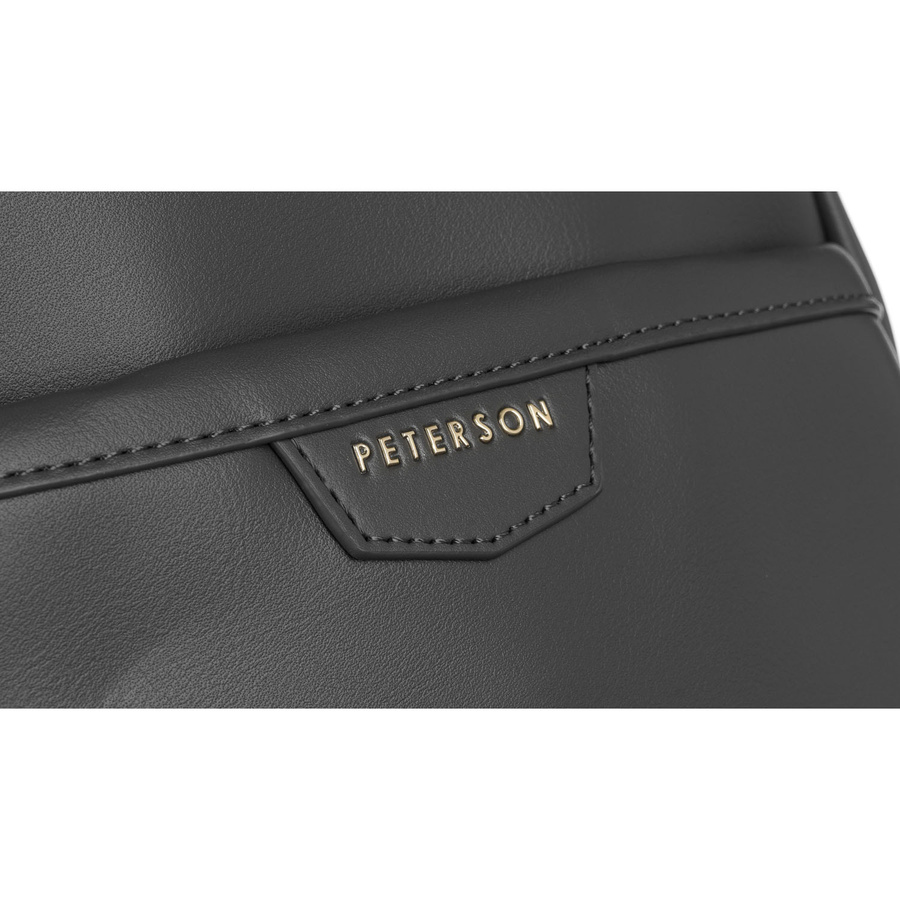 Pojemny plecak damski ze skóry ekologicznej - Peterson