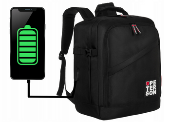 Polyester bagpack PETERSON PTN PLG-02-T 