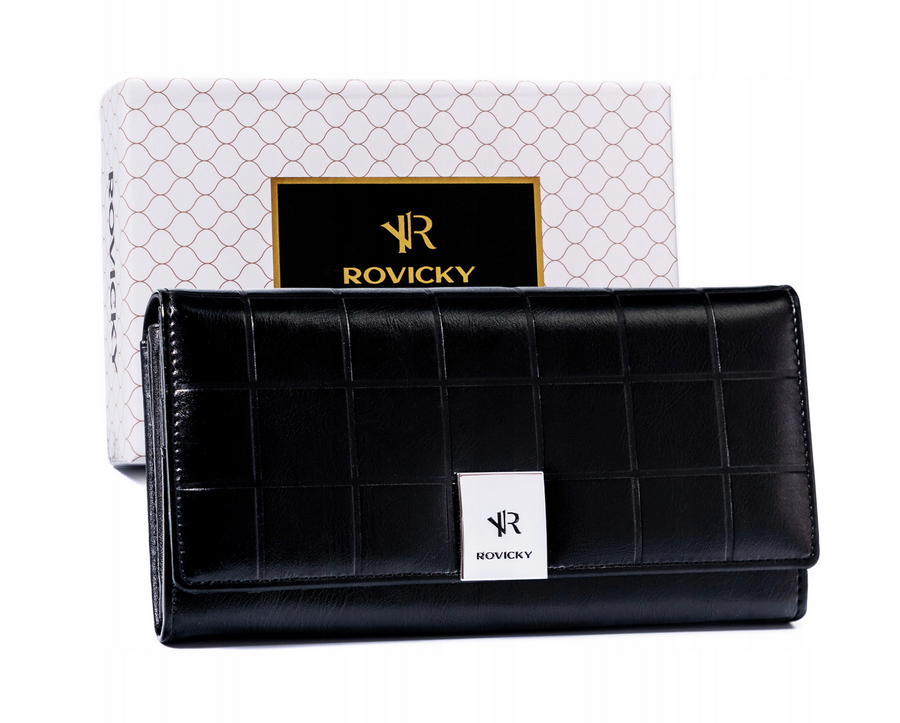 Leatherette & leaher wallet RFID ROVICKY RPX-27A-3