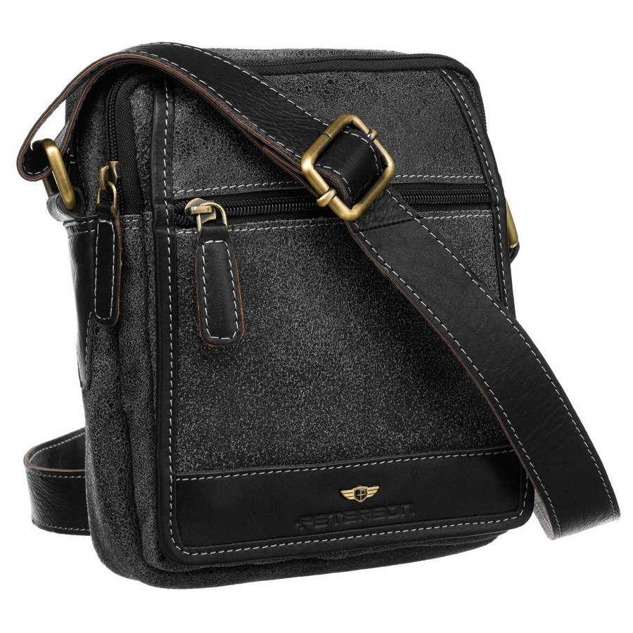 Leather bag PETERSON PTN 662-SCC