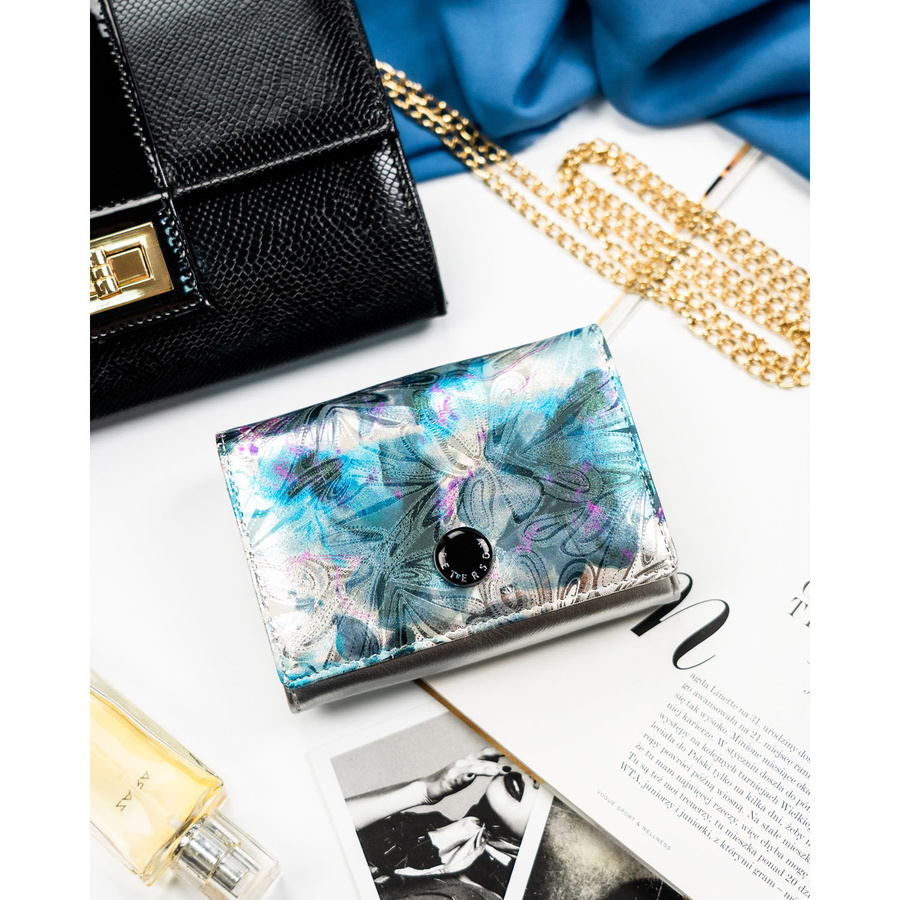Leather+leatherette wallet RFID PETERSON PTN PX30-1-NPK