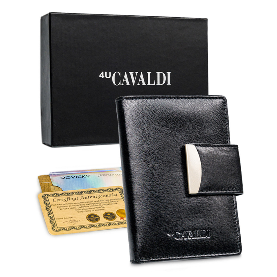 Leather wallet RFID 4U CAVALDI RD-04-GCL