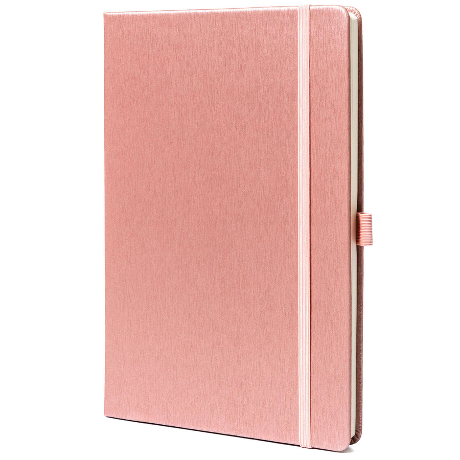 Notes w formacie A5 w różowym kolorze zadrukowany w linie - Peterson