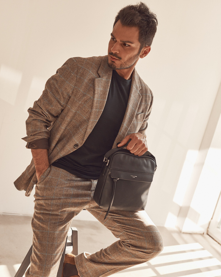 Leatherette men purse DAVID JONES 696601