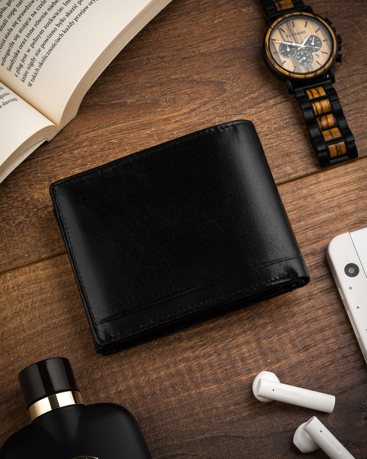 Leather wallet RFID ROVICKY CPR-992-BAR
