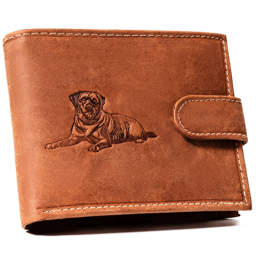 Leather wallet RFID N992L-CHM-DOG-1-BL
