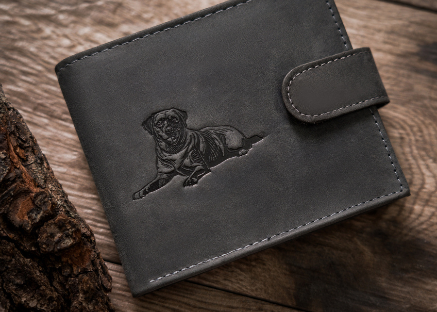 Leather wallet RFID ALWAYS WILD N992L-CHM-DOG-2