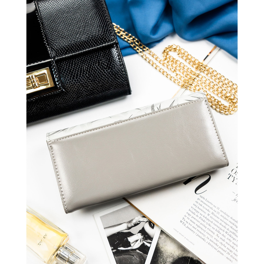 Leather+leatherette wallet RFID PETERSON PTN PX22-1-NPK