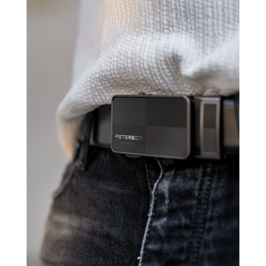 Leather belt PETERSON PTN A011