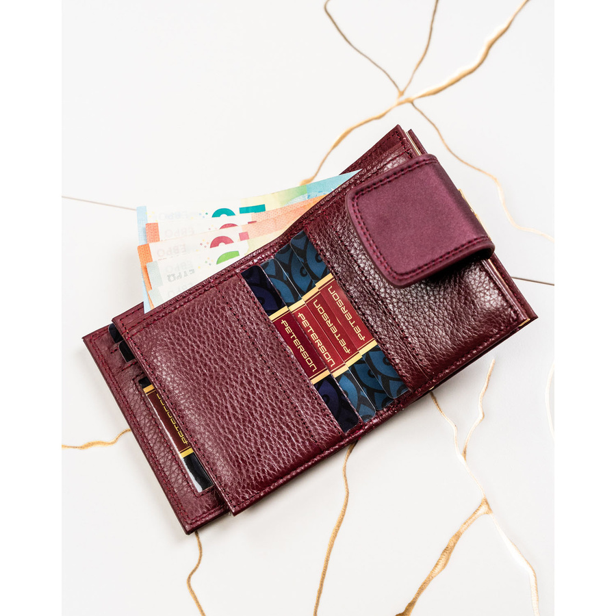 Leather wallet RFID PETERSON PTN PS329-HNL