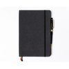 Czarny notes w formacie A5 zadrukowany w linie - Peterson
