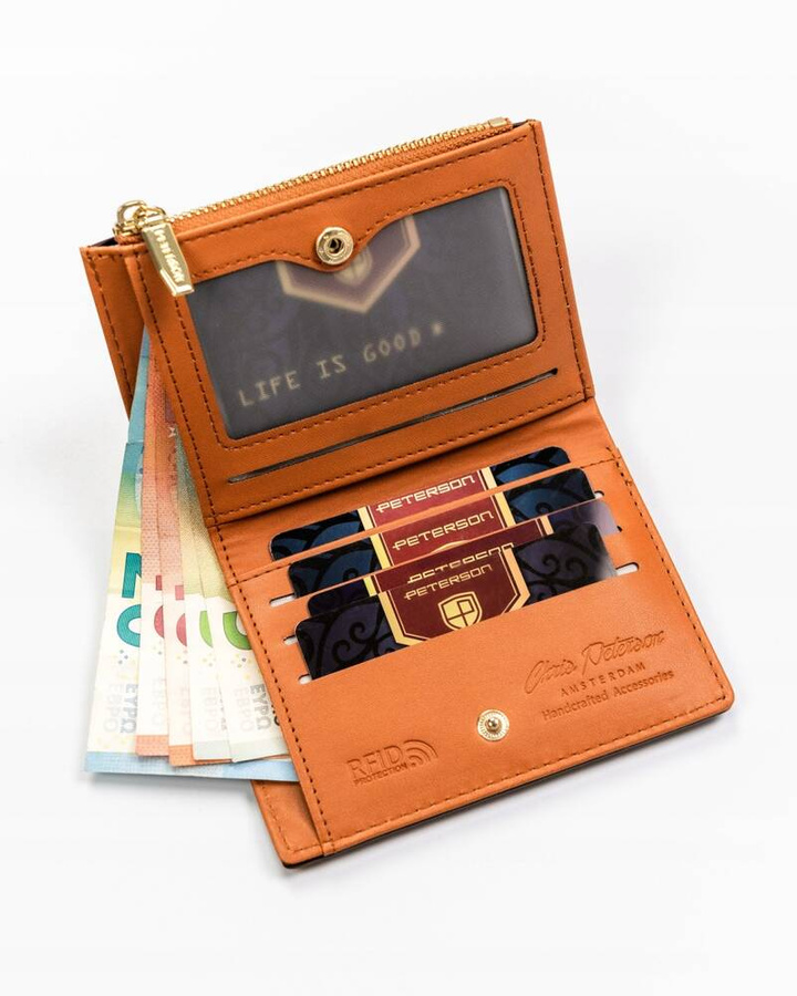 Leatherette wallet RFID PETERSON PTN 003-F