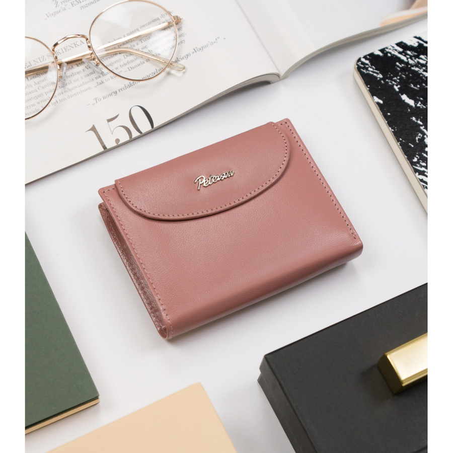 Leather wallet RFID PETERSON PTN RD-357-GCL-M