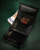 Leather wallet RFID PETERSON PTN 348-CA