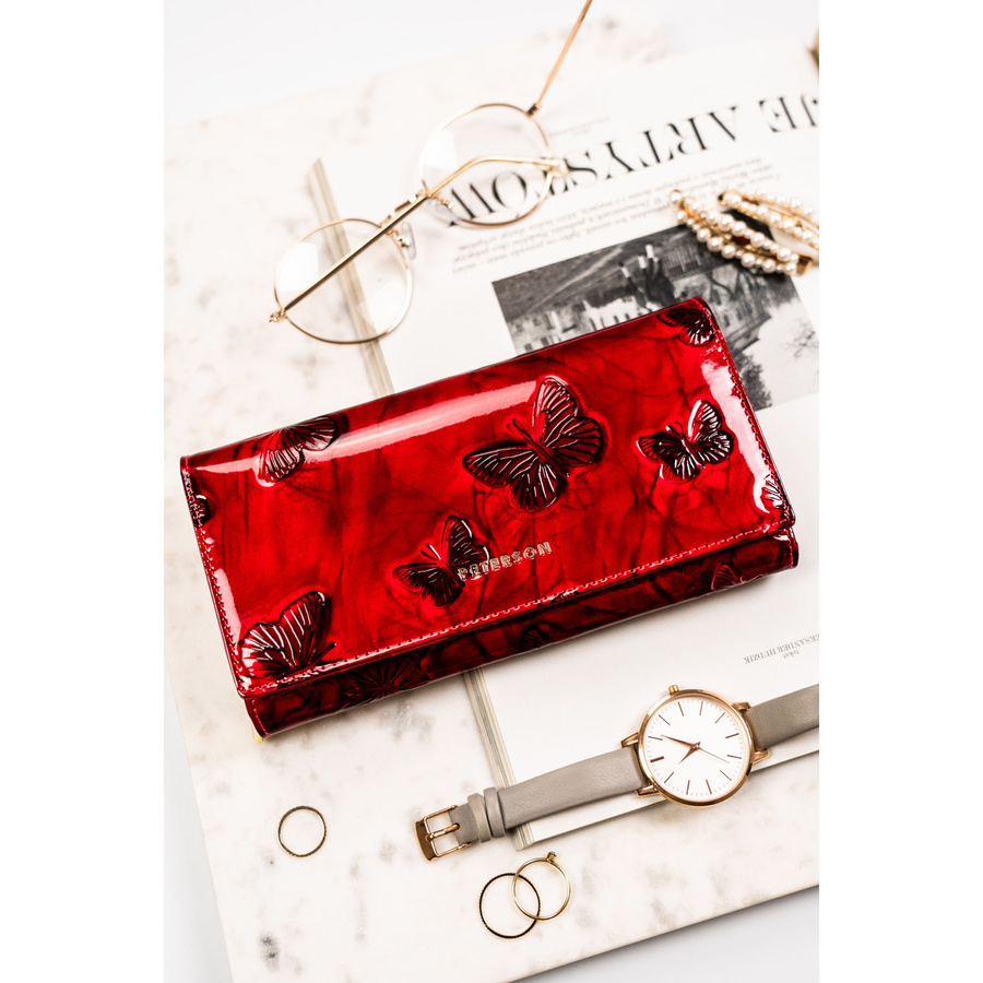 Leather wallet RFID PETERSON PTN 42106-BF