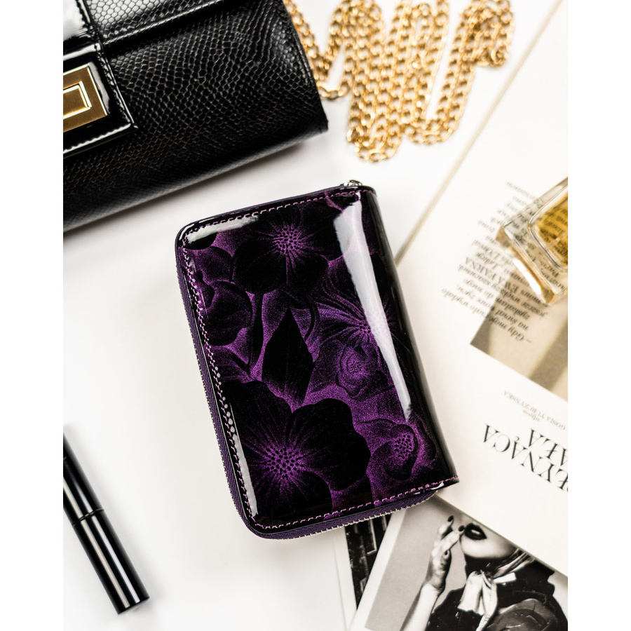 Leather and leatherette wallet RFID PETERSON PTN PS115-FDS