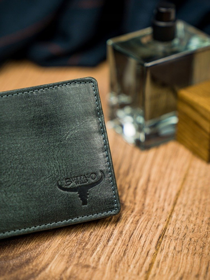 Niewielki portfel męski Buffalo Wild RFID zatrzask