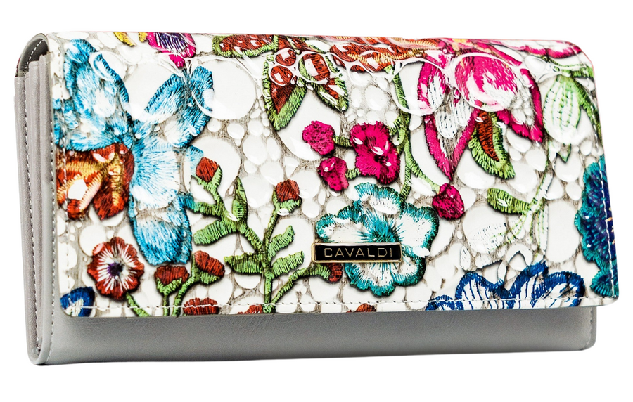 Leather wallet 4U CAVALDI PN27-FL-BL-MULTI